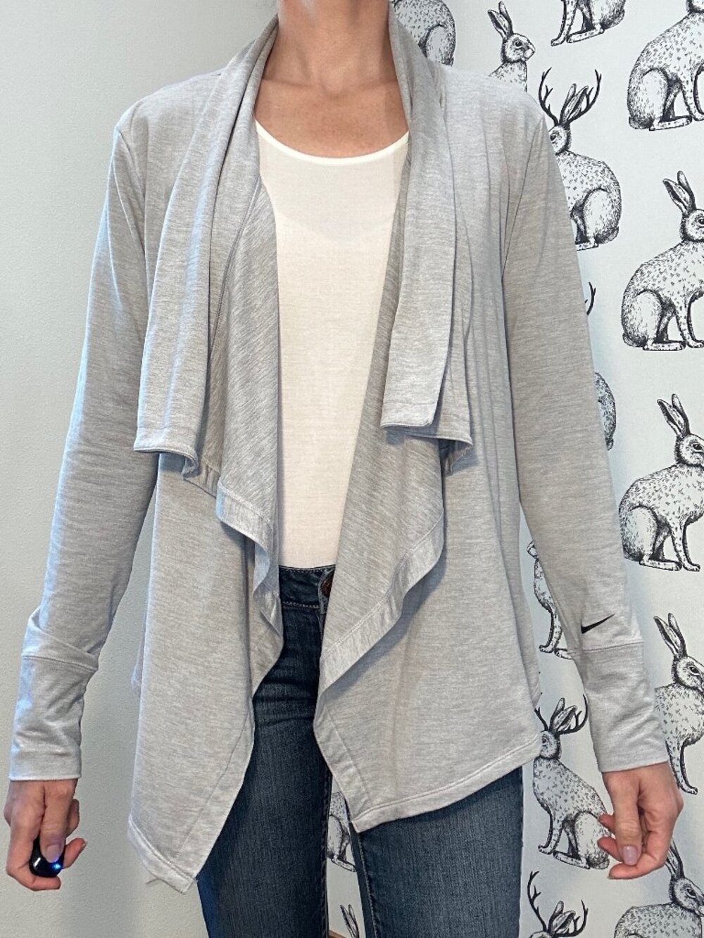 NEW-Women's Nike Yoga Wrap Cardigan SzS